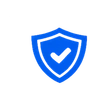 Blue VPN feature icon for visible connection status
