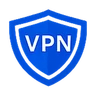 Blue VPN feature icon for country selection
